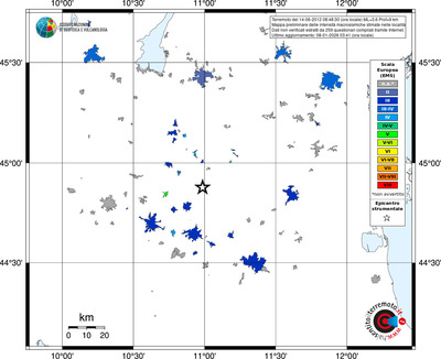Mappa EMS - territori località