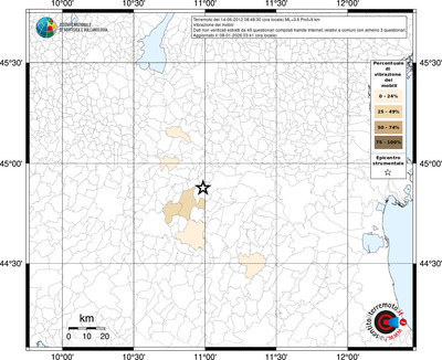 Mappa territorio comunale con almeno 3 questionari