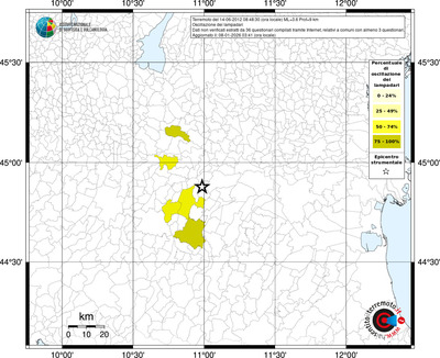 Mappa territorio comunale con almeno 3 questionari