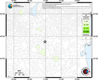 Mappa territorio comunale con almeno 3 questionari