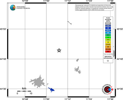 Mappa EMS - territori località