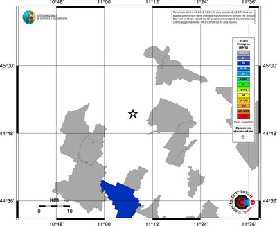 Mappa EMS - territori comuni