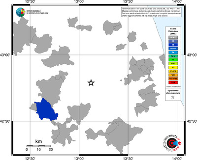 Mappa EMS - territori comuni