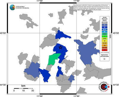 Mappa MCS - territori comuni