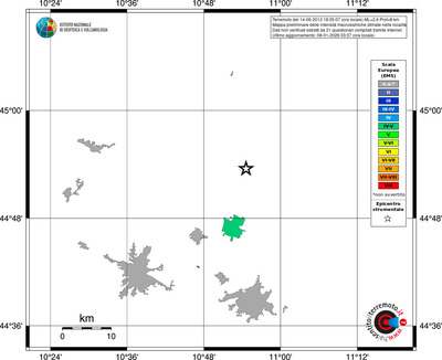Mappa EMS - territori località