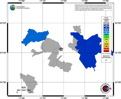 Mappa EMS - territori comuni