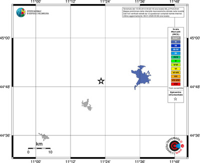 Mappa MCS - territori località