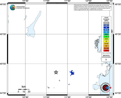 Mappa EMS - territori località
