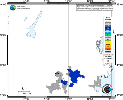 Mappa EMS - territori comuni