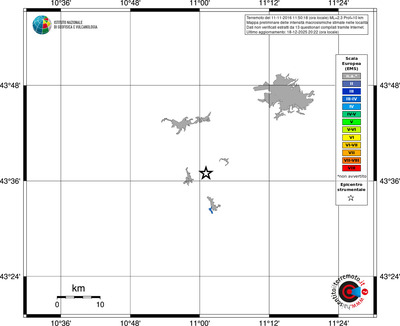 Mappa EMS - territori località