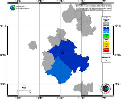 Mappa EMS - territori comuni
