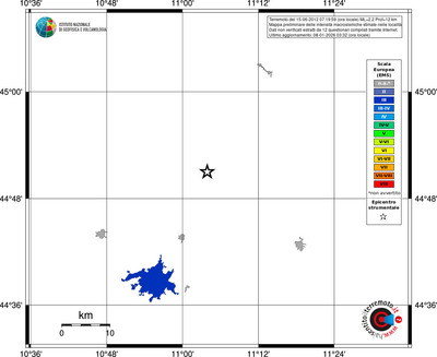 Mappa EMS - territori località