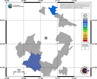 Mappa MCS - territori comuni