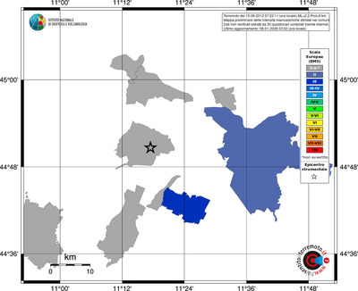 Mappa EMS - territori comuni