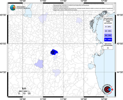Mappa territorio comunale con almeno 3 questionari