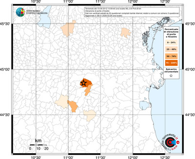 Mappa territorio comunale con almeno 3 questionari