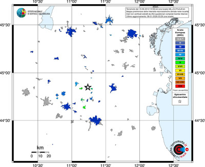 Mappa EMS - territori località
