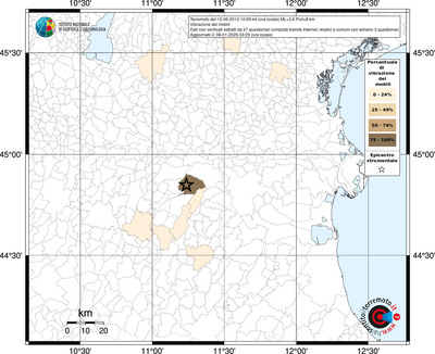 Mappa territorio comunale con almeno 3 questionari