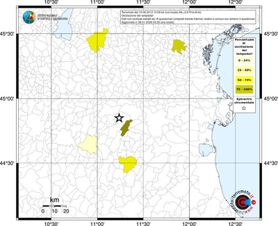 Mappa territorio comunale con almeno 3 questionari