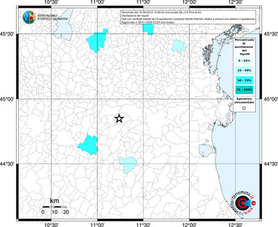 Mappa territorio comunale con almeno 3 questionari