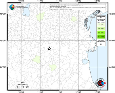 Mappa territorio comunale con almeno 3 questionari