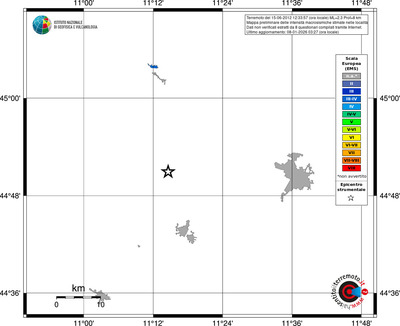 Mappa EMS - territori località