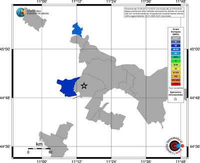 Mappa EMS - territori comuni