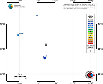 Mappa EMS - territori località