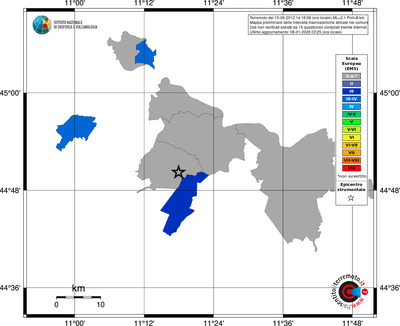 Mappa EMS - territori comuni