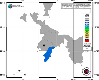 Mappa EMS - territori comuni