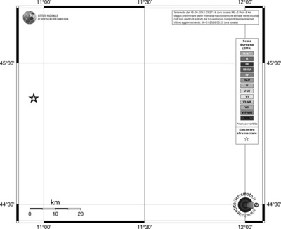 Mappa EMS - territori località