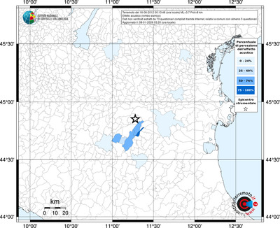 Mappa territorio comunale con almeno 3 questionari