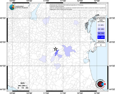 Mappa territorio comunale con almeno 3 questionari