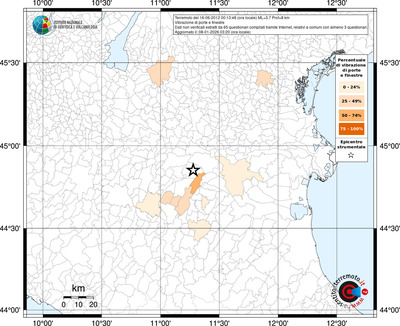 Mappa territorio comunale con almeno 3 questionari