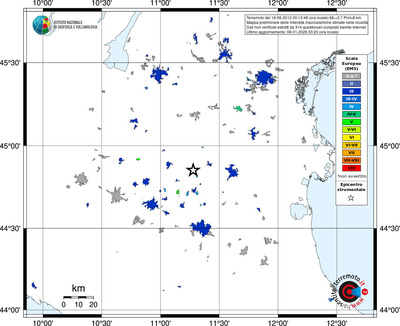 Mappa EMS - territori località