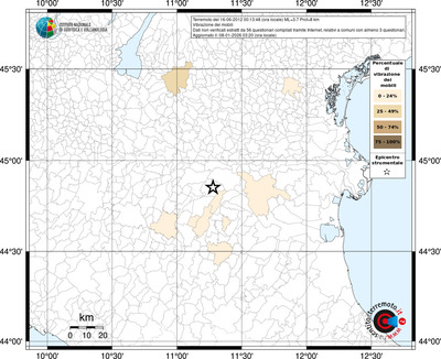 Mappa territorio comunale con almeno 3 questionari