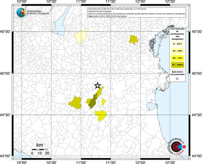 Mappa territorio comunale con almeno 3 questionari