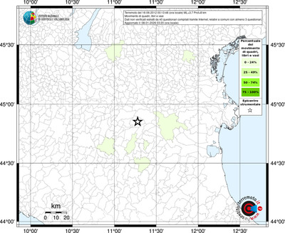 Mappa territorio comunale con almeno 3 questionari