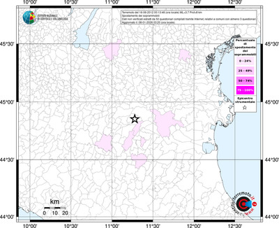 Mappa territorio comunale con almeno 3 questionari