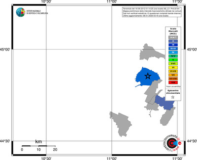 Mappa MCS - territori comuni