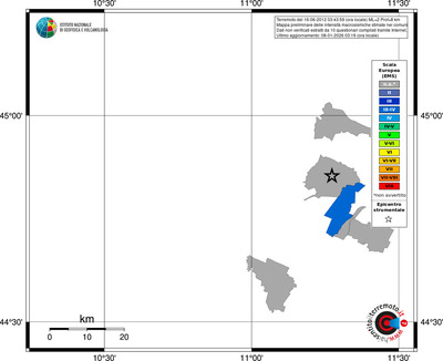 Mappa EMS - territori comuni