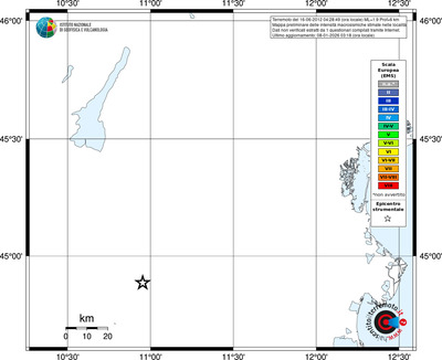 Mappa EMS - territori località