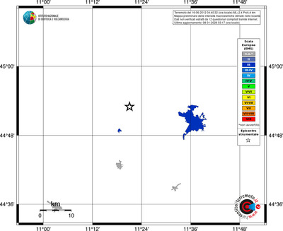 Mappa EMS - territori località