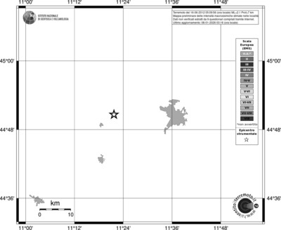 Mappa EMS - territori località