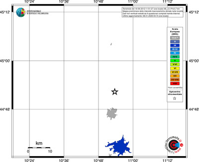 Mappa EMS - territori località