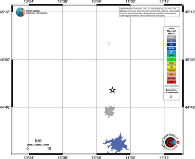 Mappa MCS - territori località