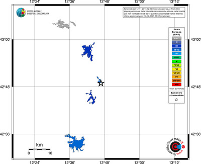 Mappa EMS - territori località