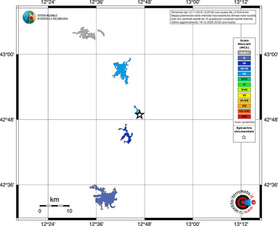 Mappa MCS - territori località