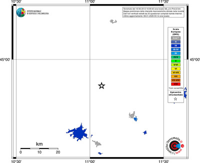 Mappa EMS - territori località