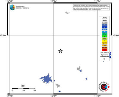 Mappa MCS - territori località